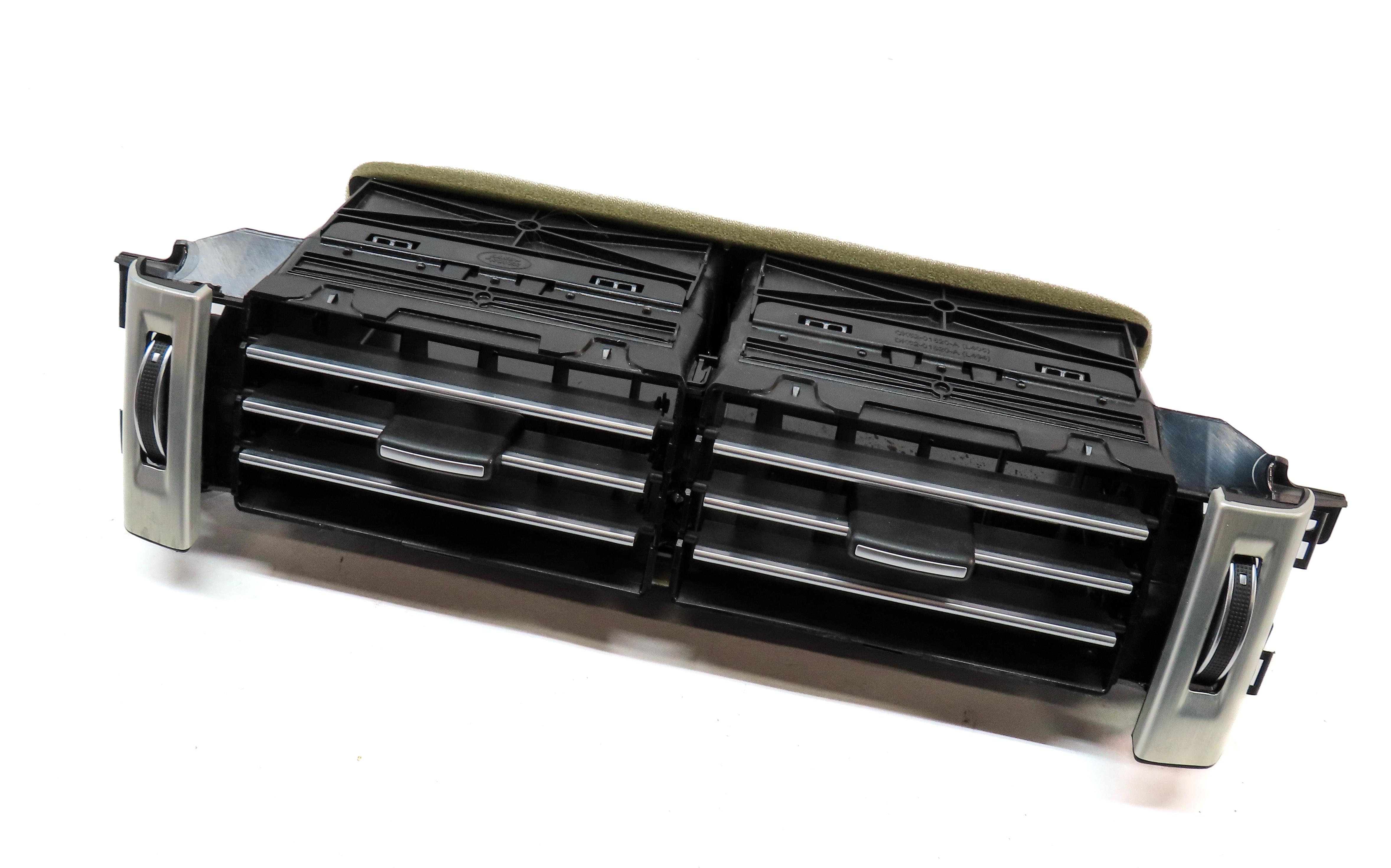 14 LAND RANGE ROVER L405 FRONT CENTER DASH HEAT AIR AC DUAL VENT (BLACK/SILVER) — exact item pictured